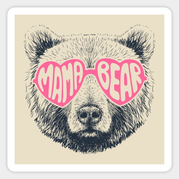 Mama bear Magnet by My Happy-Design